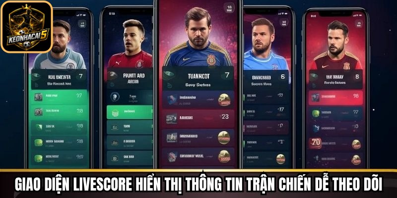 Livescore Keonhacai - Theo Dõi Tỷ Số Trực Tiếp Chi Tiết 241 Giao diện livescore hiển thị thông tin trận chiến dễ theo dõi