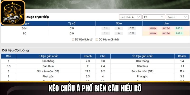 Tỷ Lệ Kèo Keonhacai - Cập Nhật Chuẩn Xác Từng Biến Động 67 Kèo châu Á phổ biến cần hiểu rõ