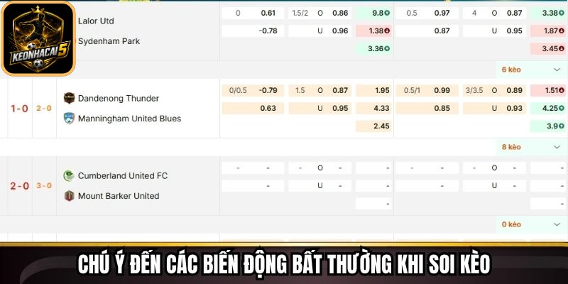 Tỷ Lệ Kèo Keonhacai - Cập Nhật Chuẩn Xác Từng Biến Động 74 Chú ý đến các biến động bất thường khi soi kèo